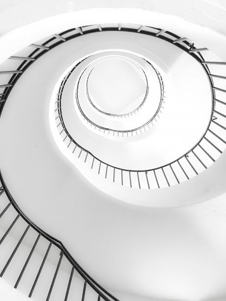Treppenaufgang klares Design